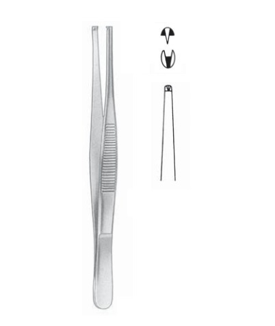 Pinza disección standard com dentes Kinefis 1 : 2 - (16cm)